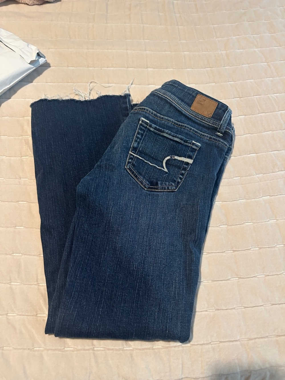 American Eagle Outfitters Women’s Straight Leg Jeans - Dark Blue